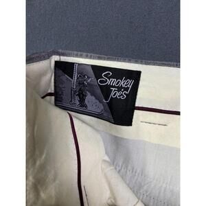 Smokey Joes Pants Men's Size 42x32 Black White Plaid Trousers Gangster Cigar